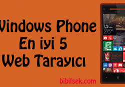 Windows Phone En iyi 5 Web Tarayıcı